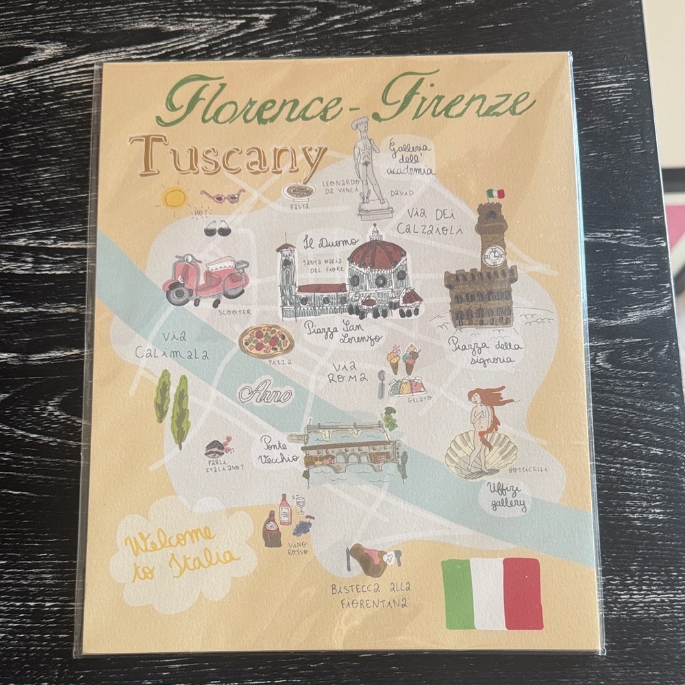 Florence Firenze Tuscany Italy art poster